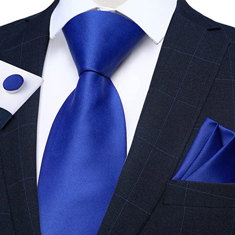 Royal Blue Necktie Set-DBG1326