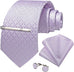 Lilac Silk Necktie Set-DBG1473