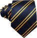 Navy and Yellow Striped Necktie Set-LBW1475