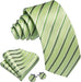 Sage and Oliver Green Silk Necktie Set-LBW1476