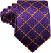 Purple and Gold Silk Necktie Set-LBW1486