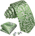 Oliver Green Silk Necktie Set-LBW