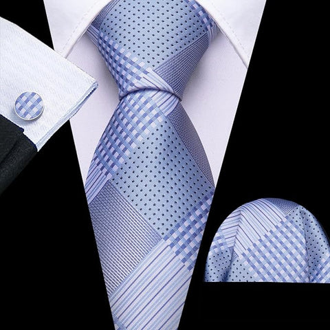 Light Blue Necktie Set-LBW1529