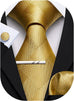 Gold Silk Necktie LBWY1480