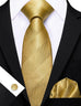 Gold Silk Necktie LBWY1480