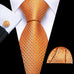 Orange Silk Necktie Set-LBWY1521