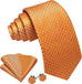 Orange Silk Necktie Set-LBWY1521