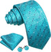 Aqua Wedding Necktie Set-LBWY1523